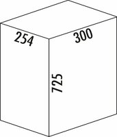 Wesco Staande asbak 19 met dak, roestvrij staal mat