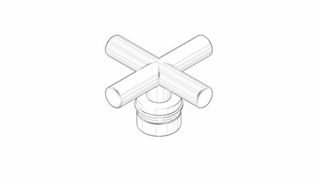 Dornbracht 04208901000-06 Greep platina mat