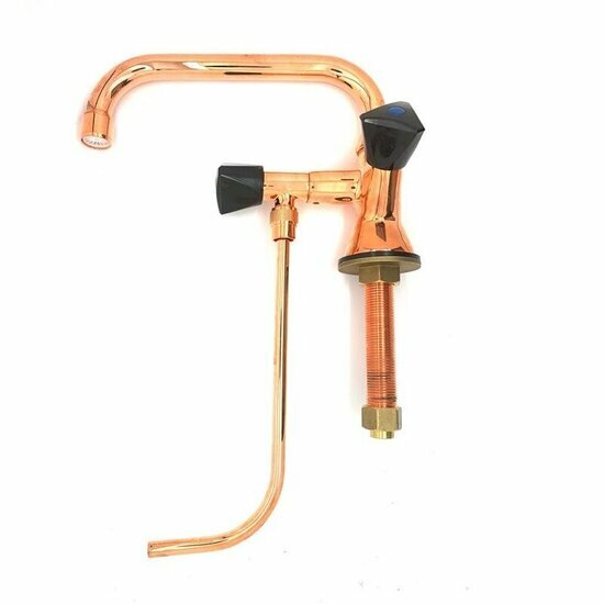 Prosteel PSB0054 tapkraan met onderspoeler rood koper