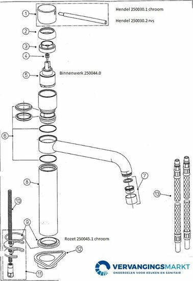 Lavanto 250030 onderdelen