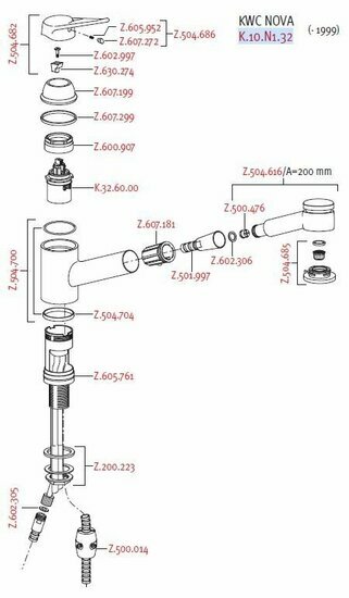 KWC Nova K.10.N1.32 onderdelen
