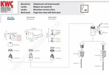 KWC Domo K.12.61.40/51 onderdelen