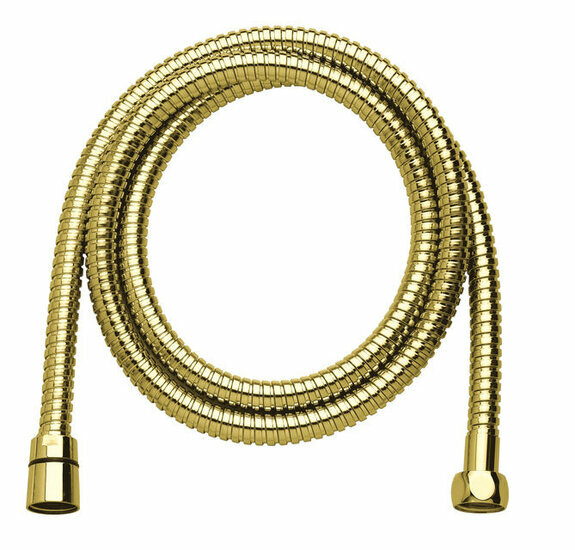 Damixa 7665277 acc doucheslang 1500mm metaal gepolijst messing pvd