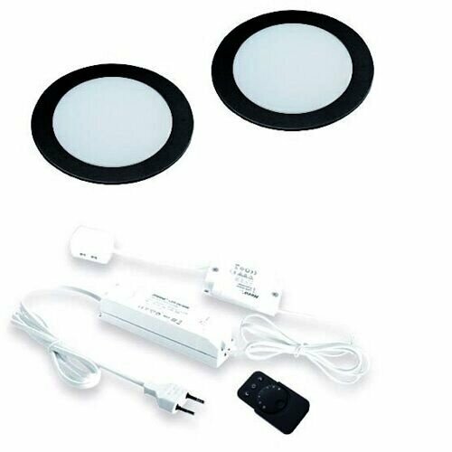 Hera FR-55 LED 2set zwart 24v met dimmer