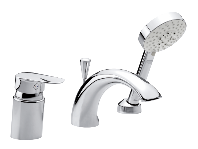 Damixa 6001300 clover badrandmengkraan chroom (3 gats model)