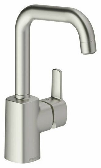 Damixa 1763046 pine wastafelmengkraan rubclean, 6l/min, steel (pvd)