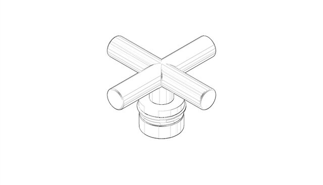 Dornbracht 04208901000-00 Griff 70 x 70 x 43 mm Chrom