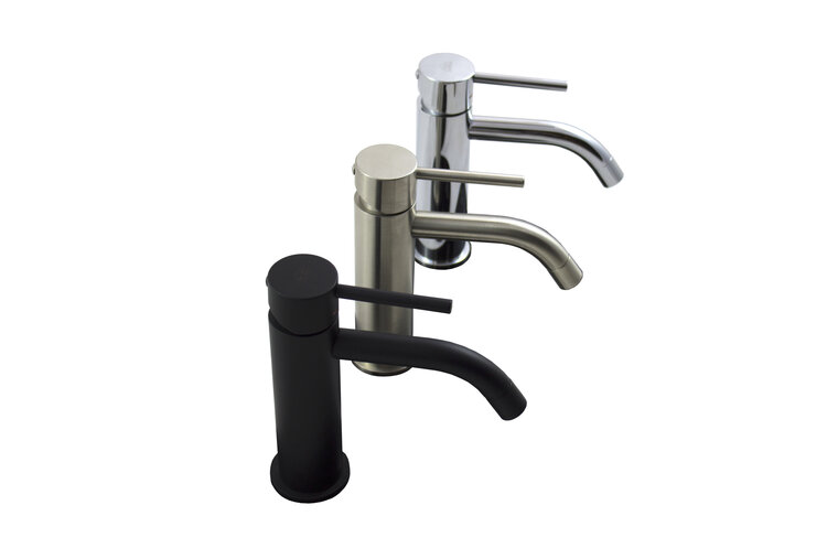 DO Duschgarnitur ohne Handbrause VAIA Dark Platinum geb&uuml;rstet