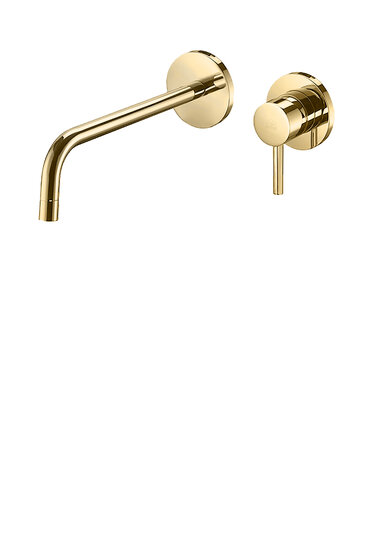 Shower Pipe mit Brausebatterie ohne Handbrause FlowReduce Messing geb&uuml;