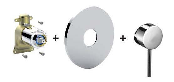 DO Schlauchbrausegarnitur f&uuml;r Wannenrand- bzw. Fliesenrandmontage META