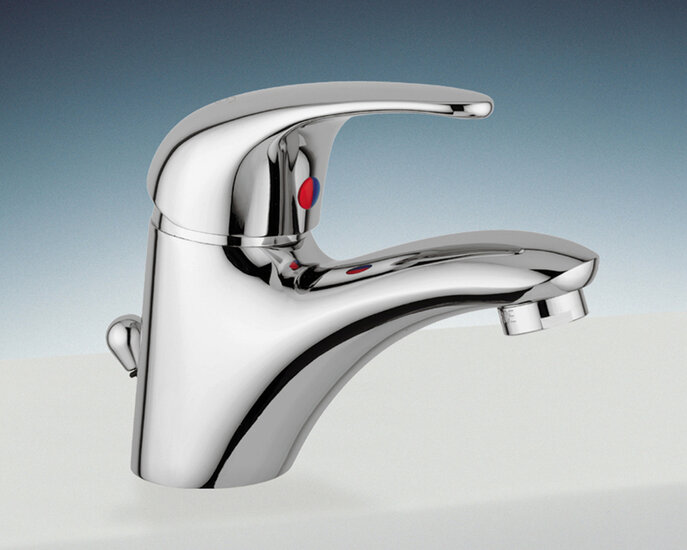 Schlauchbrausegarnitur mit integriertem Brausehalter FlowReduce Platin