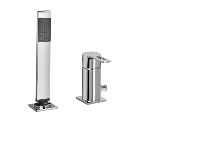 DO Schlauchbrausegarnitur mit Einzelrosetten mit Mengenregulierung SER