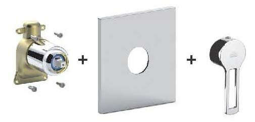 DO Kneipp-Wandanschlussbogen mit Einzelrosette mit Schlauchhalterung S