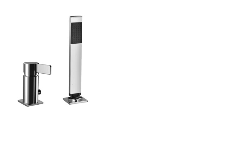 DO Gie&szlig;rohr mit Abdeckplatte SERIENSPEZIFISCH Dark Platinum geb&uuml;rstet