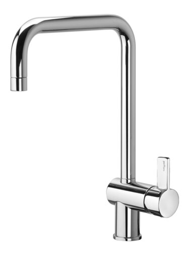 DO Metall-Handbrause mit Porzellangriff (wei&szlig;) FlowReduce MADISON Plat