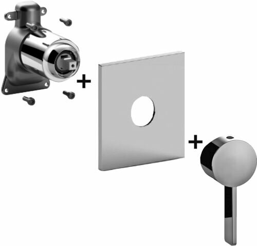 DO Metall-Handbrause mit Porzellangriff (wei&szlig;) MADISON Messing geb&uuml;rst