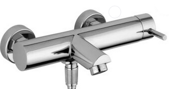 DO Handbrause MADISON Messing geb&uuml;rstet (23kt Gold)