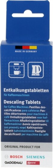 Siemens Bosch 00311864 Entkalkungstabletten f&uuml;r Espressomaschinen 6x 18 Gramm