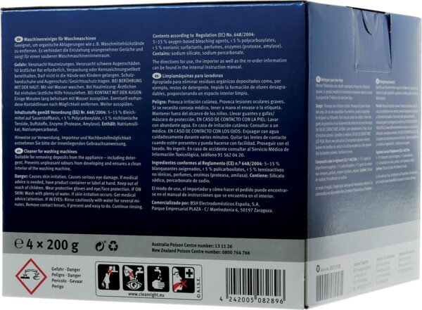 Siemens Bosch 00311928 Waschmittel f&uuml;r Waschmaschinen 4 St&uuml;ck 200 Gramm