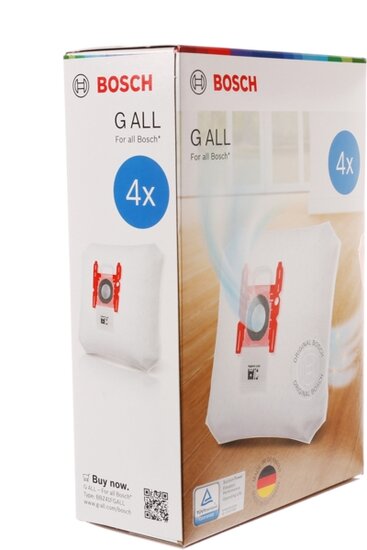 Siemens Bosch 17003048 Staubbeutel f&uuml;r Staubsauger Typ G Alle 4 St&uuml;ck BBZ41FGALL