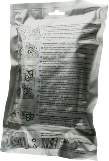 Bosch Siemens 00468637 Bionic AirFresh Filterstaubsauger BBZ11BF