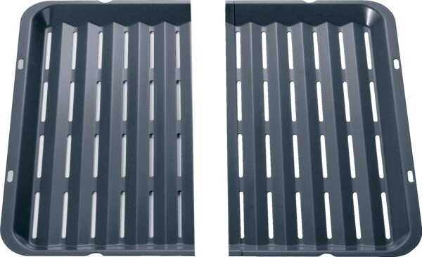 Bosch Siemens 11042946 Grillplatte Rosteinsatz zweiteilig 18 x 363 x 218 mm grau