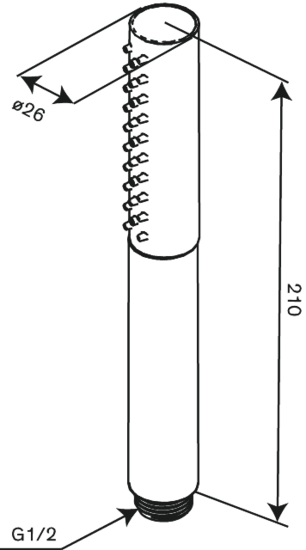 Damixa 913437900 Handbrause, 3 Positionen, Schlauch, mattmessing PVD